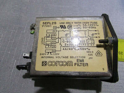 Corcom 5EFL2S Emi Filter Stromeingang Modul