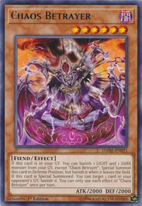 Chaos Betrayer - DANE-EN021 - Rare - 1st Edition x3 - Near Mint