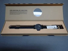 NEW Projects Watches PJT-7203B Black Reveal 33mm Black Leather Band Watch