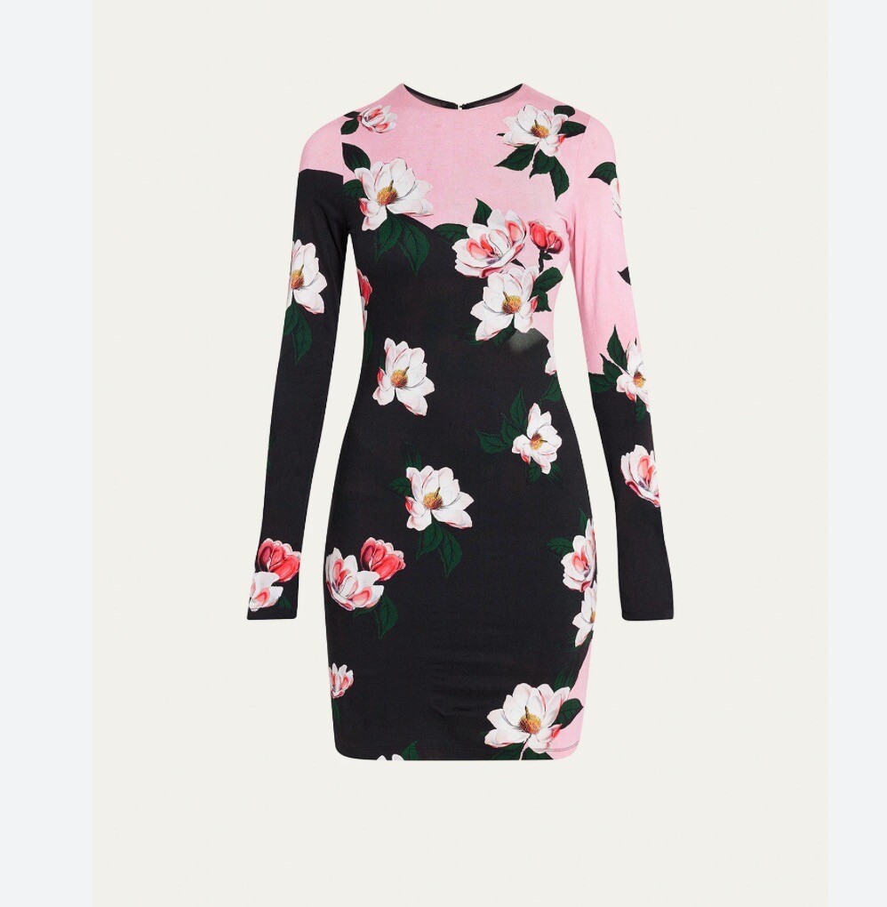 knee length dresses for ladies Delora Crew Neck Mini Dress – The RiverLane main image 0