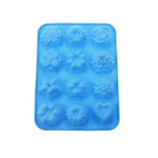 Gebäckform Selber Machen Butterform Silikonform  Kekse Blumen Herz 12 Motive