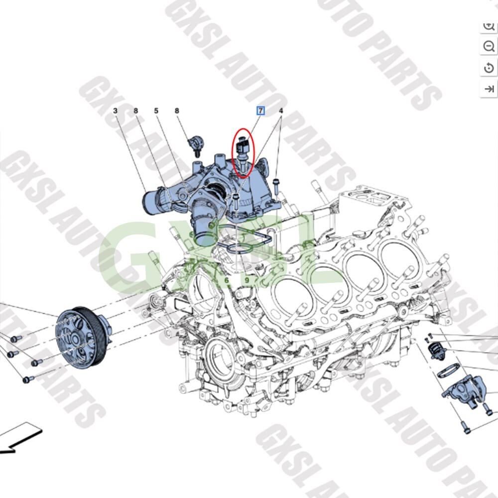 For Ferrari 360 430 458 488 Maserati Water Oil Temperature Sensor 180137