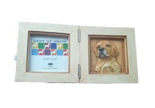 BEST OF SHOW 3-D Golden Retriever DOG HEAVY FOLDING RESIN PHOTO FRAME
