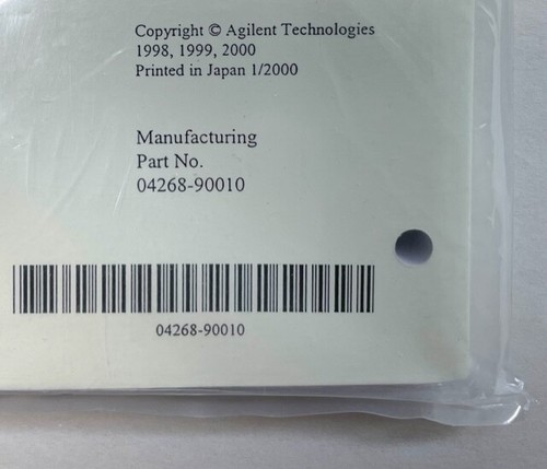 Agilent Technologies Agilent 4268A 120Hz/1kHz Capacitance Meter Operation Manual - Picture 5 of 5