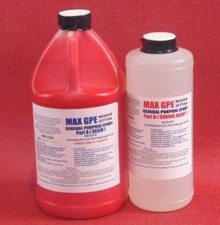 EPOXY RESIN RED 4 COATING CASTING ART RESIN GEL COAT 4 BOAT -METAL WOOD FRP 96 