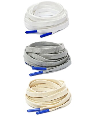 Luxury Wax Flat Shoe Laces For Air AJ Jordan TS Racer Blue