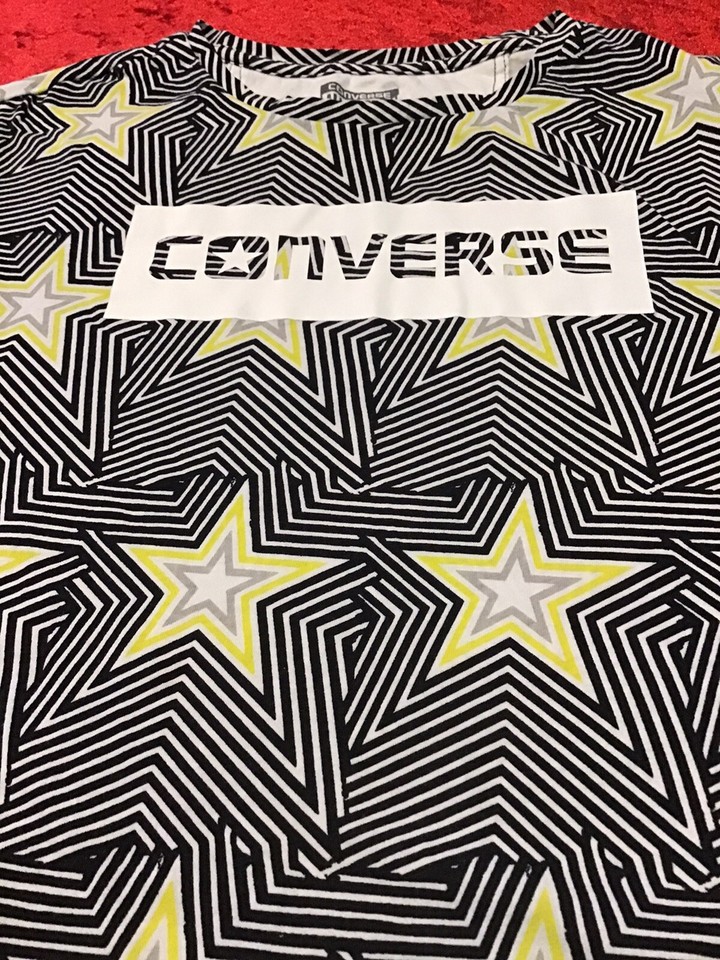 CONVERSE ALL STARS Graphic T-shirt Teen Size M Short Sleeve Girls Top 12