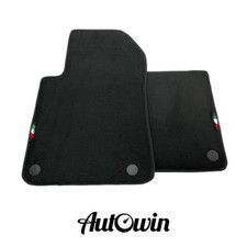AutoWin Marke Schwarze Fußmatten für Ferrari 599 Coupe 2006-2012 | IT Edition