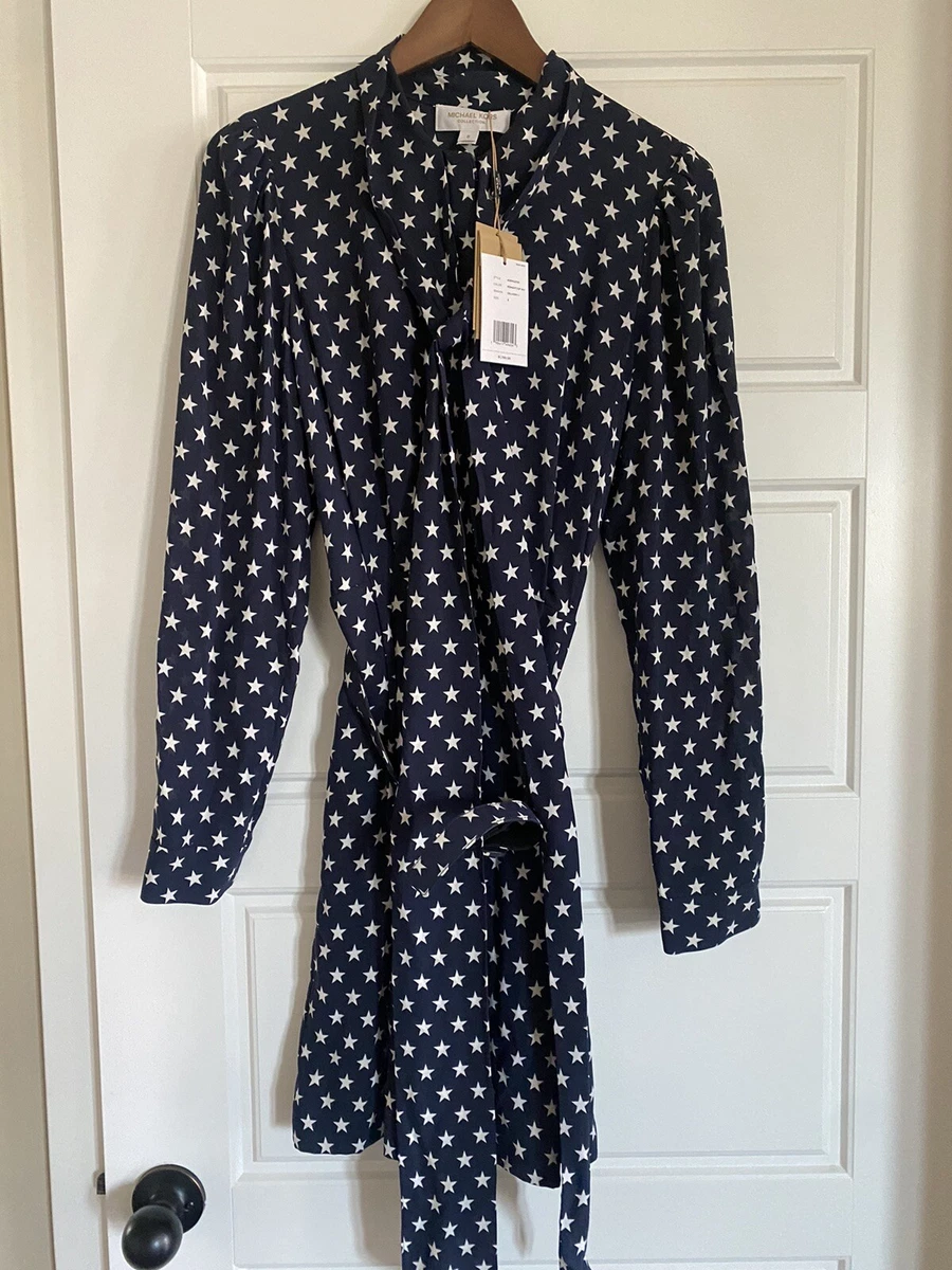 Michael kors 2024 silk shirt dress