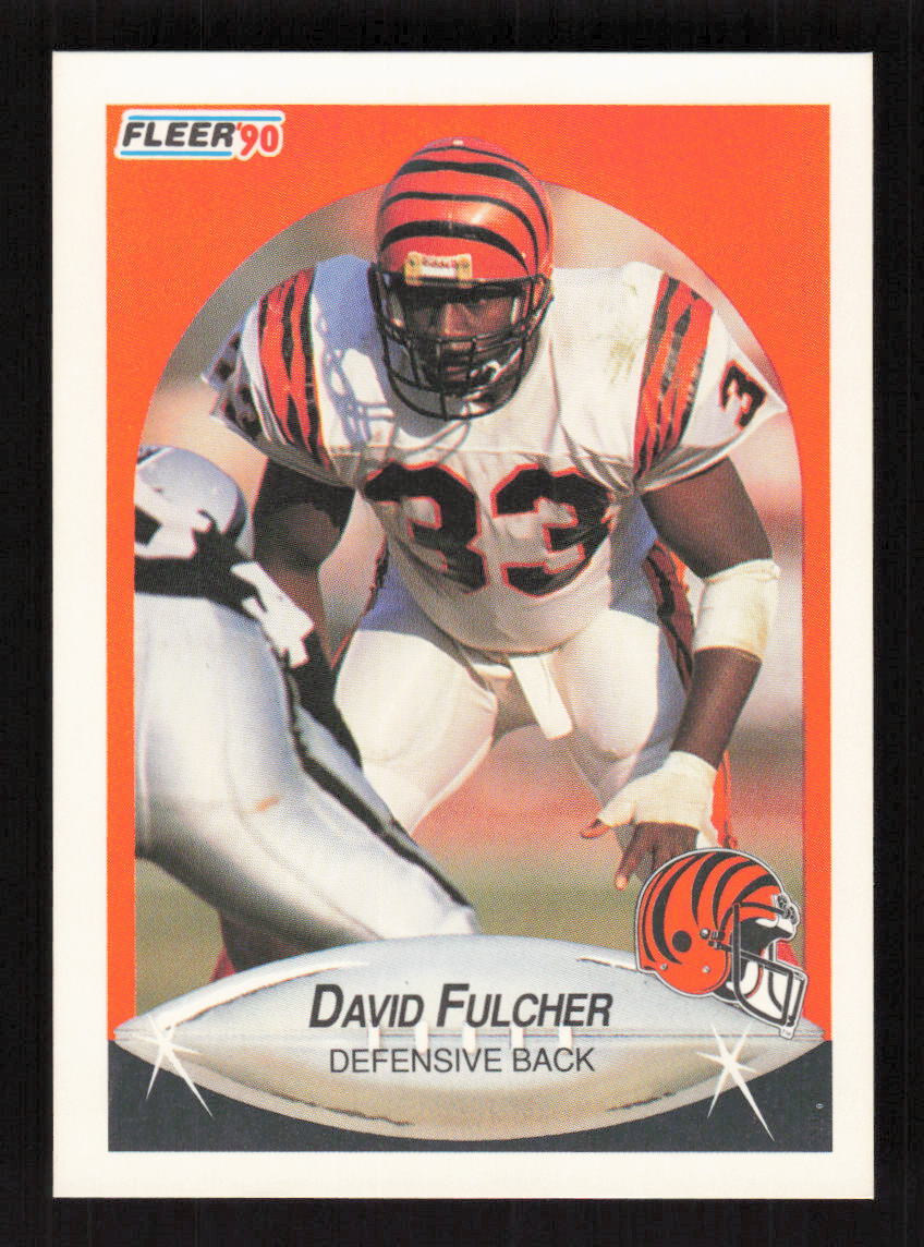 1990 Fleer #215a David Fulcher Cincinnati Bengals