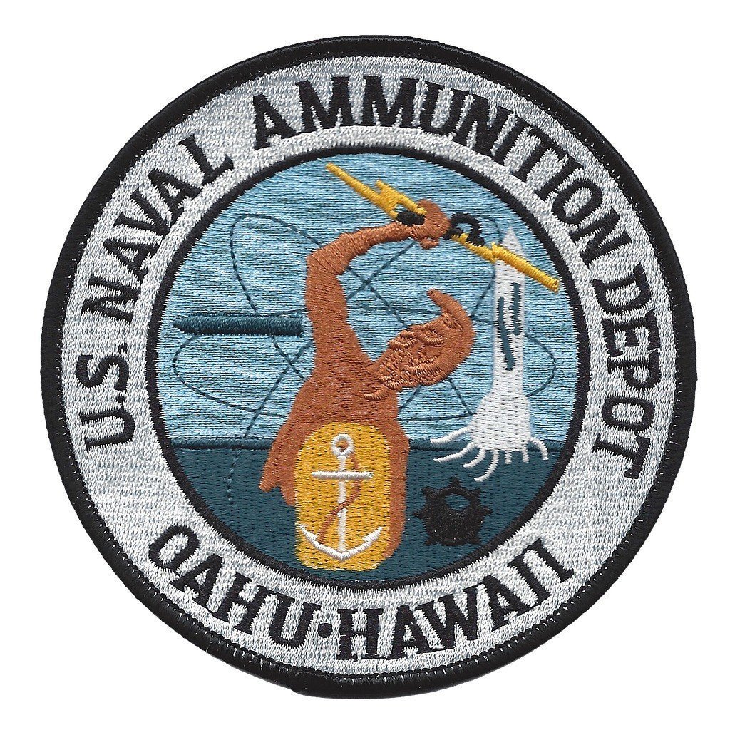 NAVAL AMMUNITION DEPOT OAHU HAWAII HI PATCH USN NAVY SAILOR