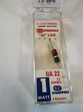 GC Electronics 1 Watt 22 Ohm Resistor 1 In Packing 