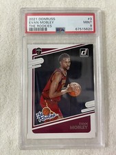 2021-22 Panini Donruss Basketball Evan Mobley The Rookies PSA 9