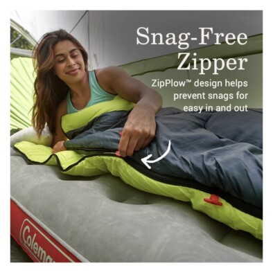 Coleman Spider 20-Degree Cold Weather Mummy Big & Tall Sleeping