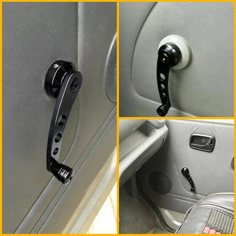 HOT! NEW PAIR Window Winder Black Crank Car Handle Manual Door For Honda Civic - Image 3 of 4
