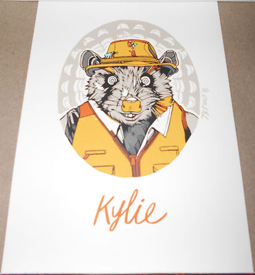 Tyler Stout Fantastic Mr Fox Kylie Handbill Screen Print Poster 5