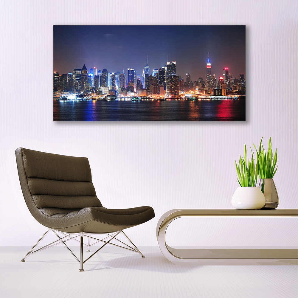 Impression sur verre 140x70 cm pour agrandir l'espace salon moderne - 2
