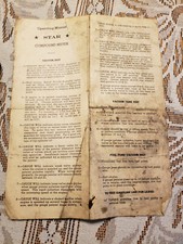 STAR Compound Meter Vintage Operating Instructions Vacuum Tank & Fuel Pump Test