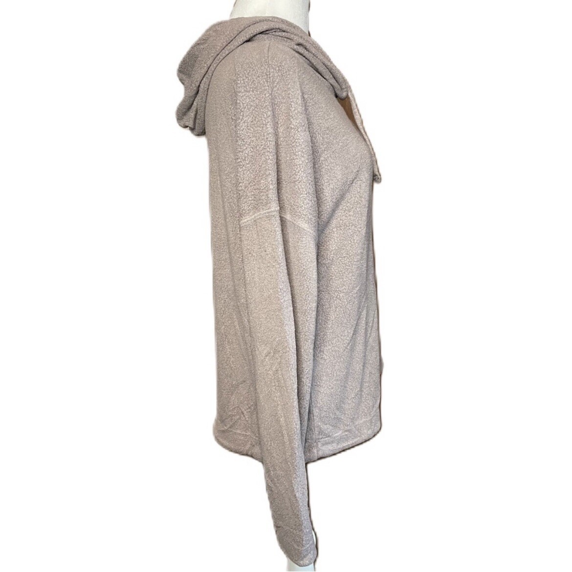 Felpa con cappuccio Fila donna tortora regolabile collo cappuccio media