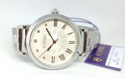 DAMENUHR SWISS MADE SEUFZER, 5 DIAMANTEN, MOD.KÖNIGIN, GEHÄUSE 34mm, SAPHIRGLAS