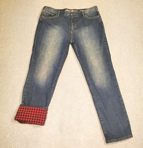 Eddie Bauer Flannel Lined Jeans 