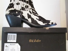 Old Cutler Womens West-3 Fashion Pull On Chelsea Ankle Boots Black Cow Size 9
