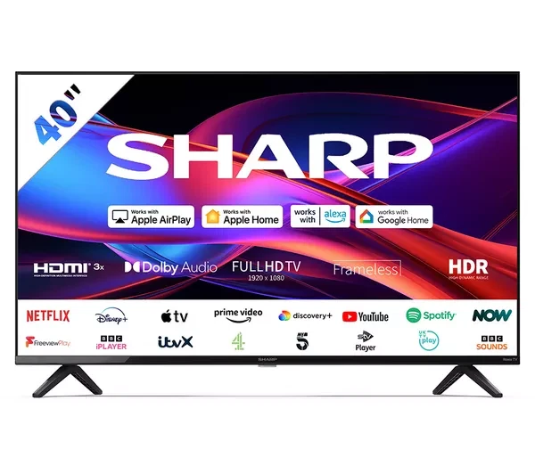 SHARP 2T-C40GD2725K Roku TV 40" Smart HD HDR LED TV - Image 2 of 2