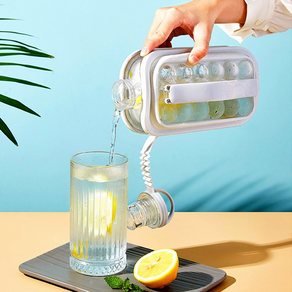 Immagine 2 - 2 in 1 Bottiglia borraccia forma ghiaccio 17 sfere espandibile 156 - 1400Ml S-12