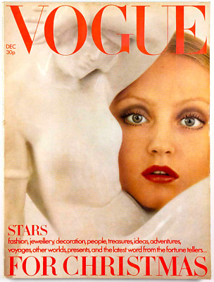 Ingrid Boulting MARC BOLAN Sellers MAGGIE SMITH  Vogue December 1972 Marsha Hunt