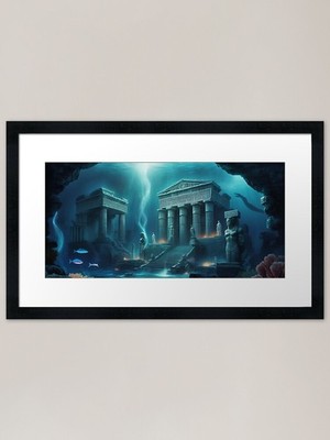 Ancient Atlantis: Mysteries and Rui Gerahmtes Wandbild Poster Leinwanddruck Bild