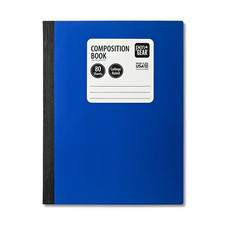 Pen Gear College Rule Composition Book, 7.5" x 9.75", Blue, 80 Sheets, New