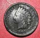 1864 US Indian Head Cent! "Bronze" Variety! Rough! Old US Coin!
