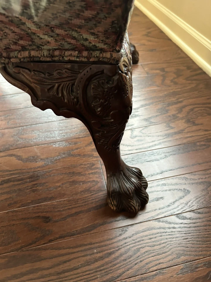 Silla georgiana caoba colección histórica Henredon Natchez Foto 3 de 4