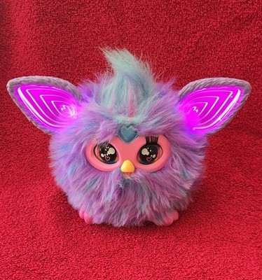 Hasbro Furby 2023 Interactive Purple And Blue Talks Ears Move/Light Up- Tested