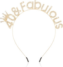 Birthday Headbands for Women Gold Birthday Crown and Tiara Gift Sweet 16 21St Di