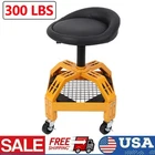 Rolling Garage Stool 300LBS Adjustable Swivel Work Shop Seat w/Casters Tray