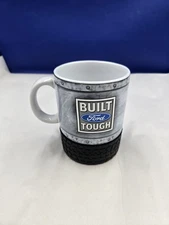 Used BUILT FORD TOUGH COFFEE MUG WITH TIRE BASE OPEN ROAD BRANDS FORD TRUCK MAN