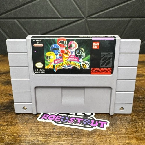 Mighty Morphin Power Rangers (Super Nintendo) Cleaned, Tested & Authentic⭐
