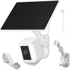 6W Solar Panel with Camera Mount for Ring Spotlight Cam Plus/Pro , Ring Stick