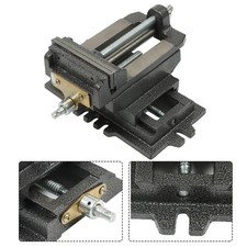 5-In Cross Slide Vise Drill Press X-Y Clamp Heavy Duty Machine Metal 2 Way Black