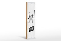 Holzschild Spruch 46X10 Cm Sorry War Extra WeißEs Deko Schild