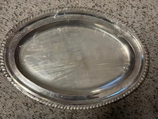 Silver Plate Oval Platter-Windsor Chile W-P 10 Micrones--15-1/2" x 10-3/4" Oval