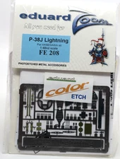 Eduard Zoom 1/48 P-38J Lightning Photo-Etch Detail Set FE208