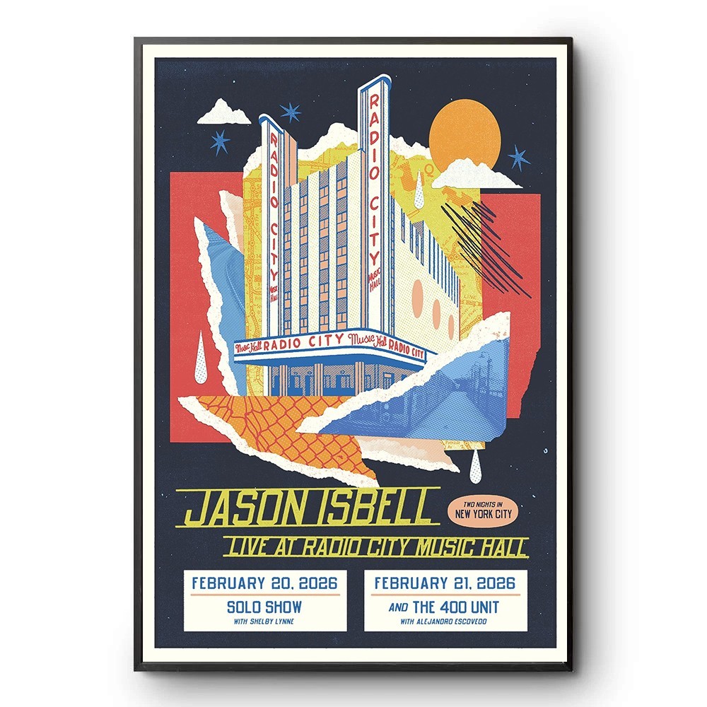 Jason Isbell shows in New York City February 20-21, 2026 Poster | eBay