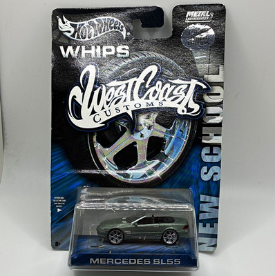 Hot Wheels Whips West Coast Customs Mercedes-Benz SL55 1:64 Green Diecast (485)