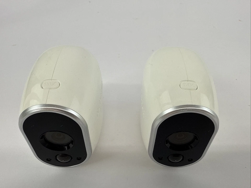 2 NETGEAR ARLO VMC3030 Indoor/Outdoor Security Cameras with Mounts Untested - Image 3 of 4