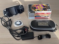 Sony PSP 2003 Slim & Lite Black Console Bundle - X6 UMD’s - Charger - No Battery