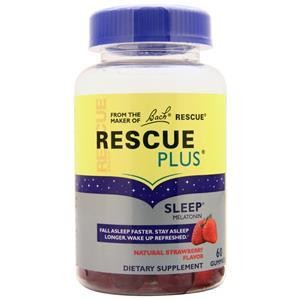 Bach Flower Remedies Rescue Plus Sleep Gummy Натуральный клубничный мармелад 60 г