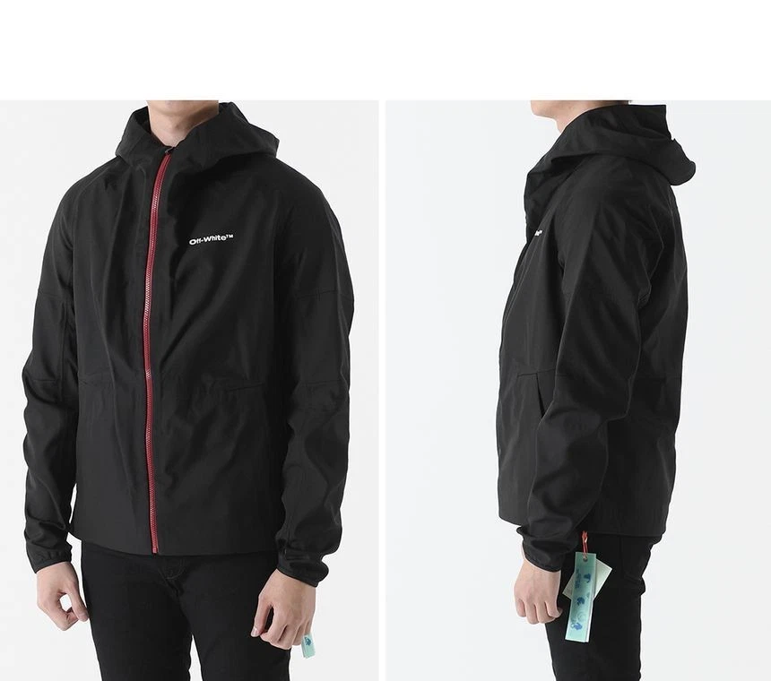 OFF WHITE Felpa con cappuccio e zip logo Off White 62907612