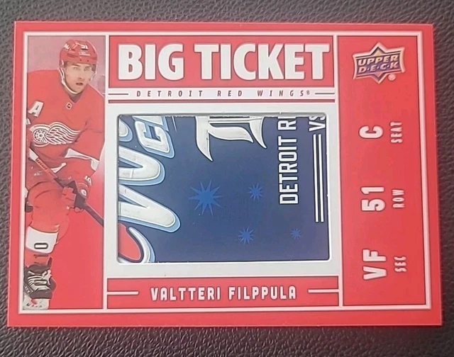 2025-26 UD DETROIT RED WINGS CENTENNIAL Valtteri Filppula BIG TICKET /10 SSP
